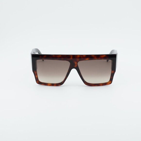 Celine CL40092I 52F Sunglasses Havana Square Frame, Brown Lenses main image 7